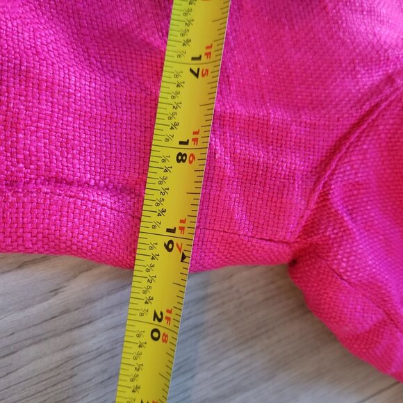 Vintage Aperitif Hot Pink Womens Blazer Jacket Size 6 85% Rayon & 15% Linen Made - Picture 6 of 6